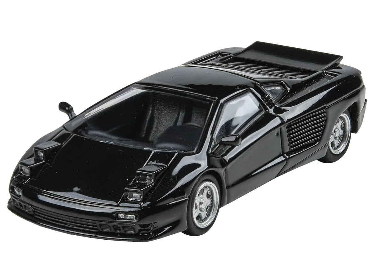1991 Cizeta V16T Black 1/64 Diecast Model Car by Paragon Models LuxuryLifeWay Online Store