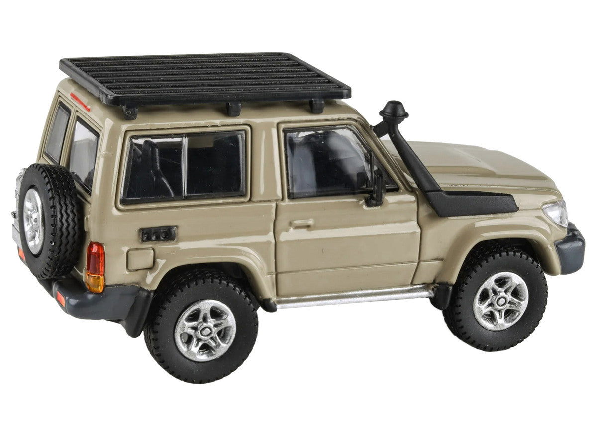 2014 Toyota Land Cruiser 71 SWB (Short Wheel Base) Sandy Taupe Brown 1/64 Diecast Model Car by Paragon Models LuxuryLifeWay Online Store