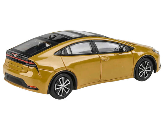 2023 Toyota Prius Maximum Yellow with Black Top and Sun Roof 1/64 Diecast Model Car by Paragon Models LuxuryLifeWay Online Store