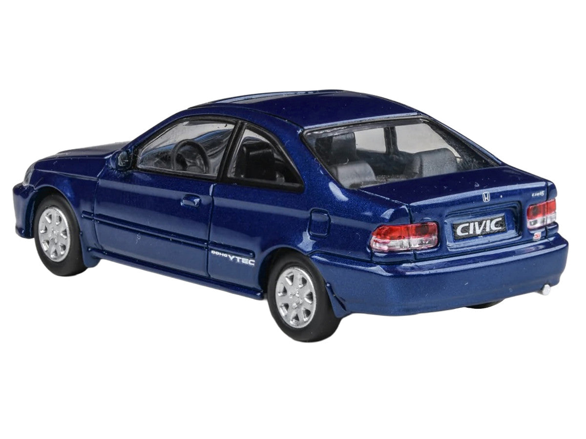 1999 Honda Civic Coupe Electron Blue Pearl Metallic with Sunroof 1/64 Diecast Model Car by Paragon Models LuxuryLifeWay Online Store