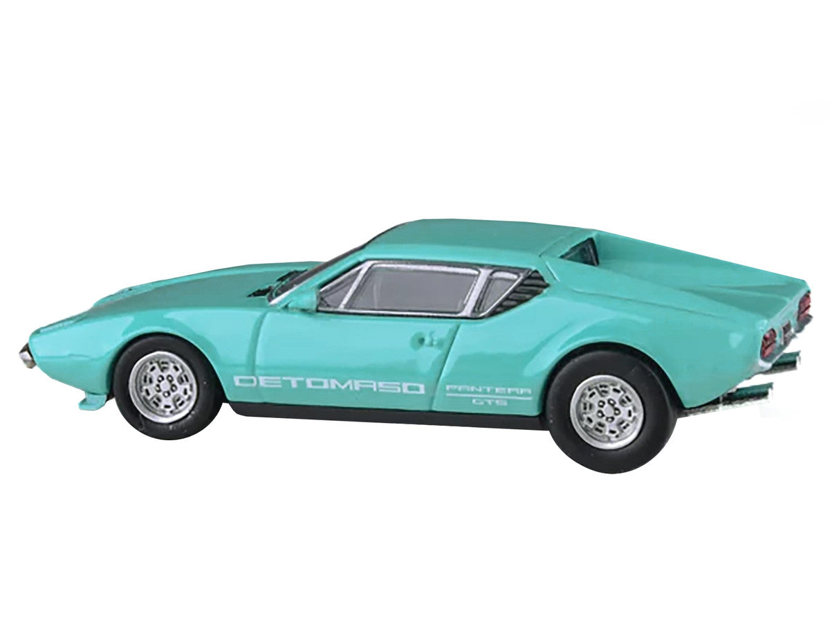 1972 De Tomaso Pantera Verde Aqua 1/64 Diecast Model Car by Paragon Models LuxuryLifeWay Online Store