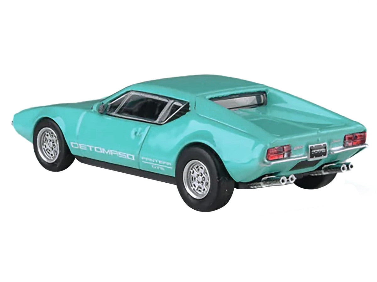 1972 De Tomaso Pantera Verde Aqua 1/64 Diecast Model Car by Paragon Models LuxuryLifeWay Online Store