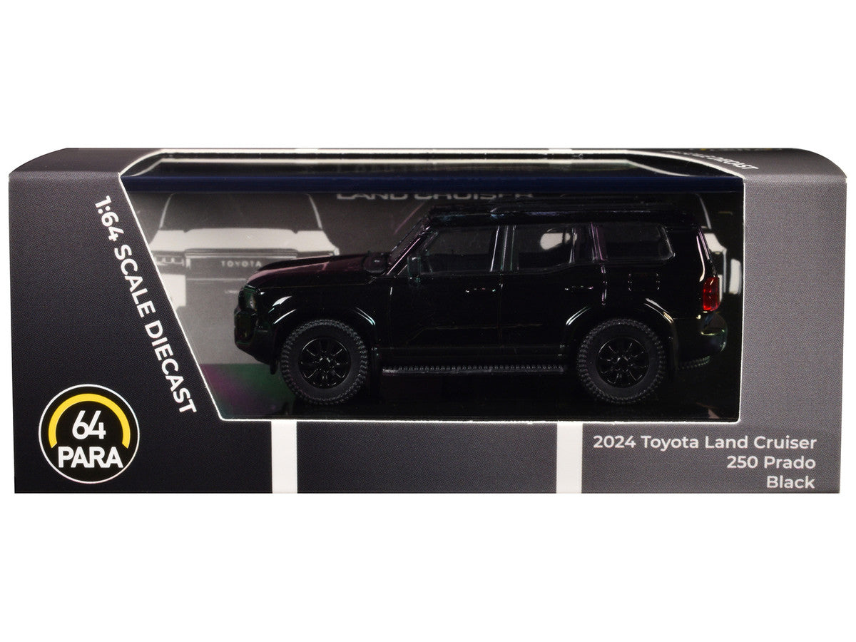 2024 Toyota Land Cruiser 250 Prado Black 1/64 Diecast Model Car by Paragon Models LuxuryLifeWay Online Store