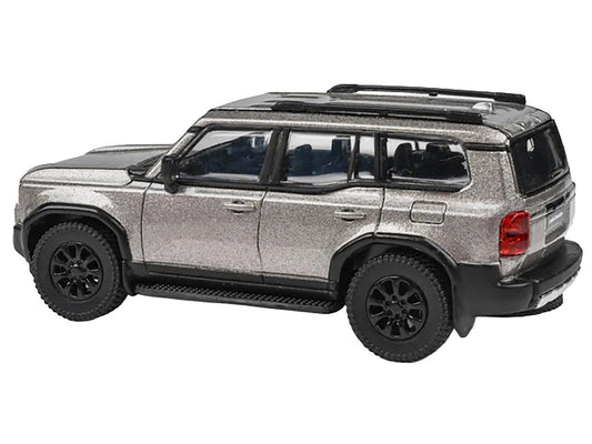 2024 Toyota Land Cruiser 250 Prado Meteor Shower Silver Metallic 1/64 Diecast Model Car by Paragon Models LuxuryLifeWay Online Store