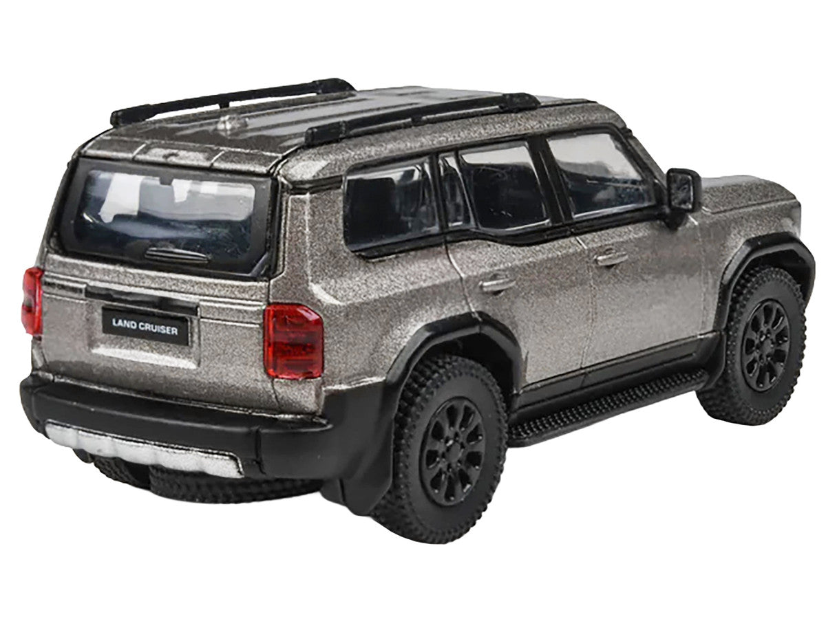 2024 Toyota Land Cruiser 250 Prado Meteor Shower Silver Metallic 1/64 Diecast Model Car by Paragon Models LuxuryLifeWay Online Store