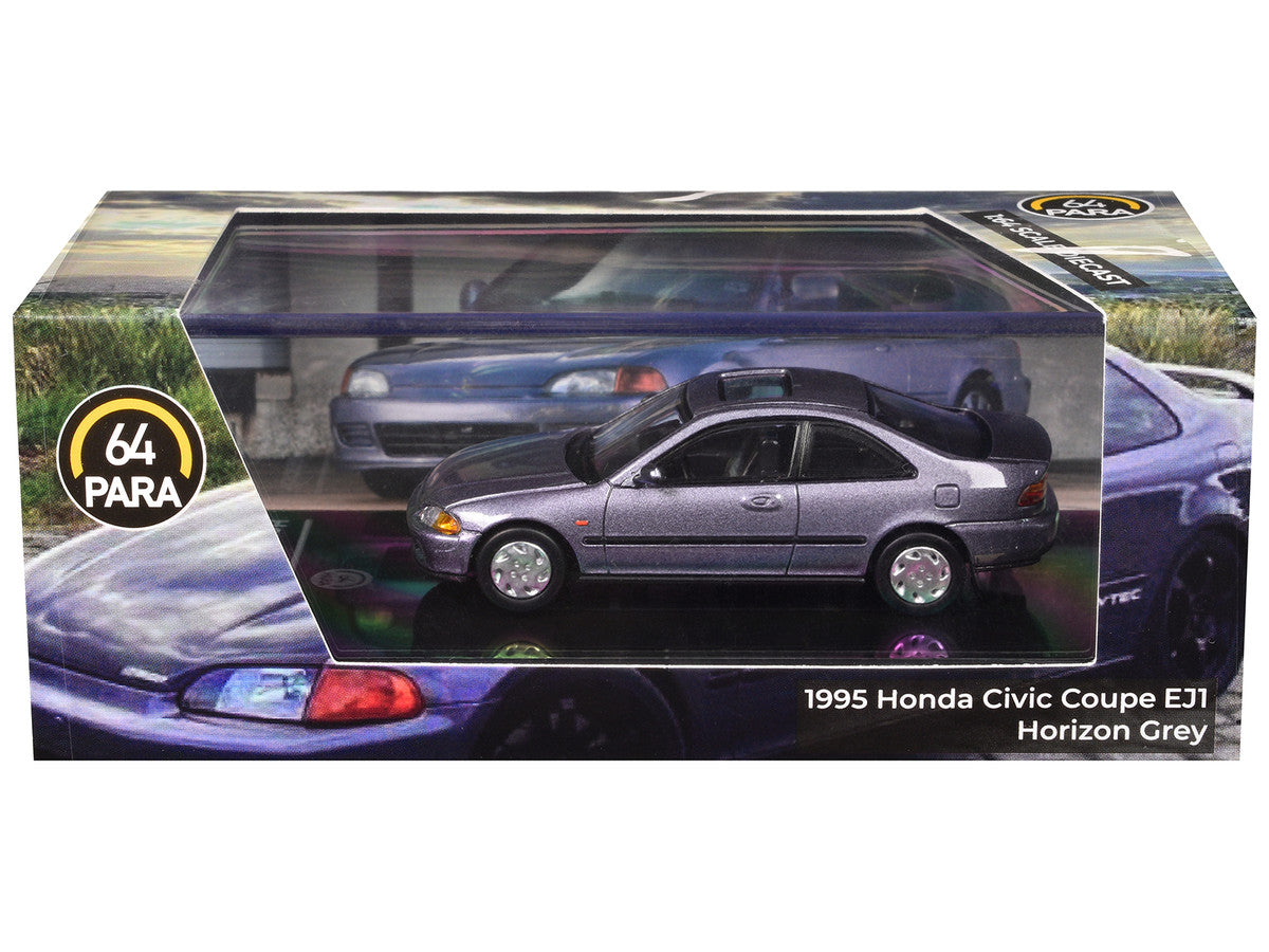 1995 Honda Civic Coupe EJ1 Horizon Gray Metallic with Sunroof 1/64 Diecast Model Car by Paragon LuxuryLifeWay Online Store