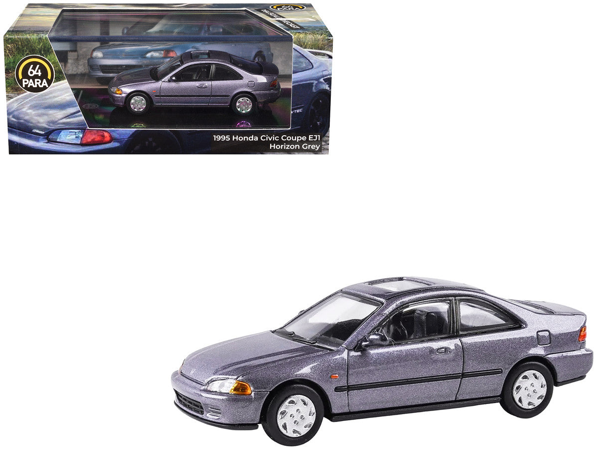 1995 Honda Civic Coupe EJ1 Horizon Gray Metallic with Sunroof 1/64 Diecast Model Car by Paragon LuxuryLifeWay Online Store