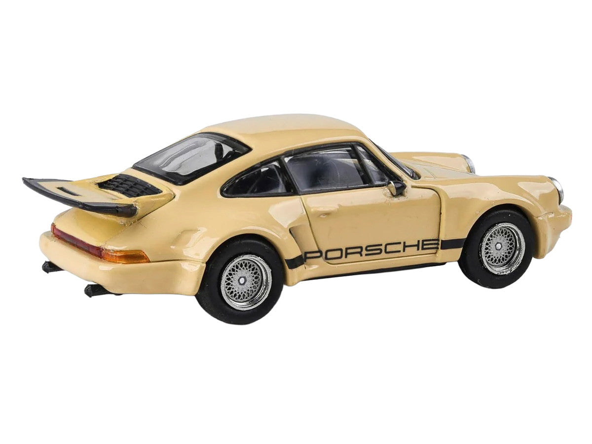 Porsche 911 Carrera RSR 3.0 Sahara Beige with Black Stripes 1/64 Diecast Model Car by Paragon LuxuryLifeWay Online Store