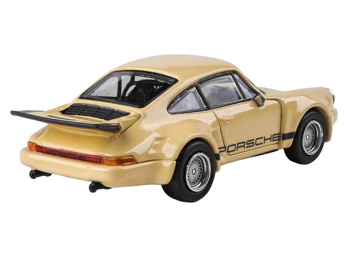 Porsche 911 Carrera RSR 3.0 Sahara Beige with Black Stripes 1/64 Diecast Model Car by Paragon LuxuryLifeWay Online Store