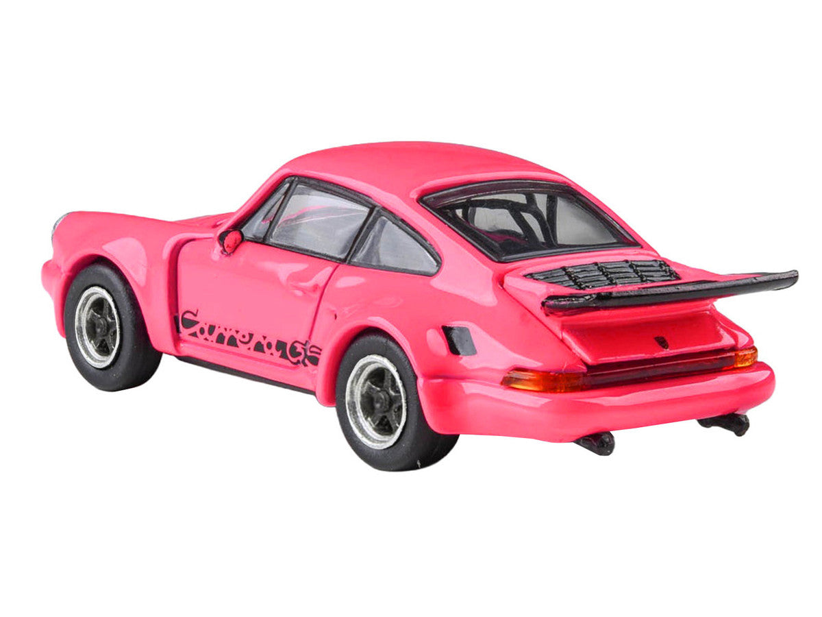 1974 Porsche 911 Carrera RSR 3.0 Fuchsia with Black Stripes 1/64 Diecast Model Car by Paragon Models LuxuryLifeWay Online Store