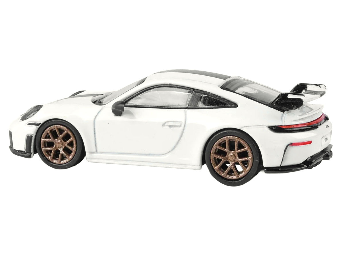 2025 Porsche 911 GT3 (992.2) Grand Prix White with Carbon Stripe 1/64 Diecast Model Car by Paragon LuxuryLifeWay Online Store