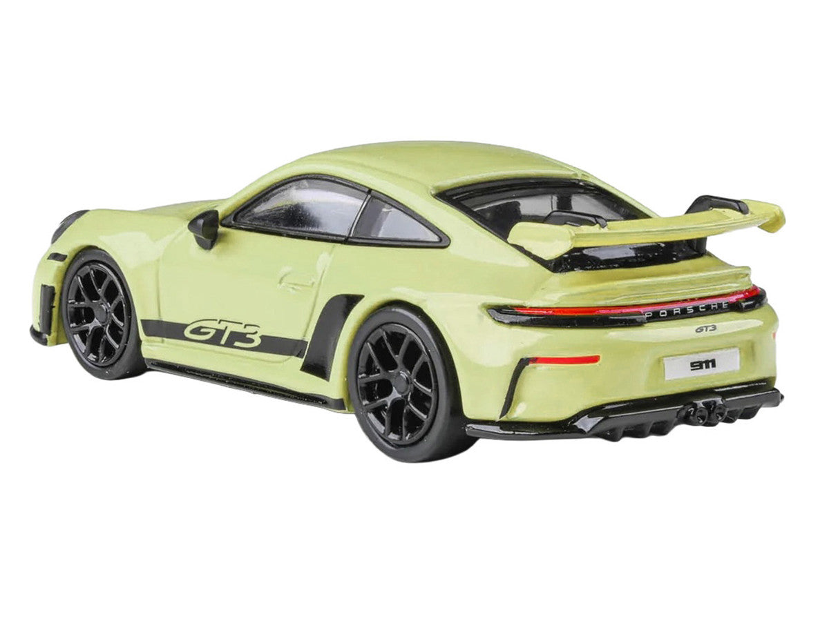 2025 Porsche 911 GT3 (992.2) Cartagena Yellow with Black Stripes 1/64 Diecast Model Car by Paragon Models LuxuryLifeWay Online Store