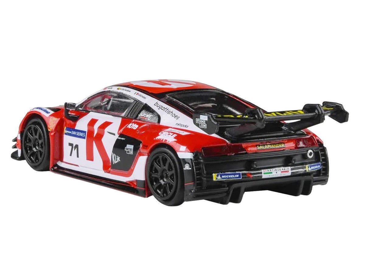 Audi R8 LMS GT3 EVO II #71 Arunas Geciauskas - Nicola Michelon - Tim Muller "Juta Racing" "12 Hours of Misano" (2025)  1/64 Diecast Model Car by Paragon Models LuxuryLifeWay Online Store