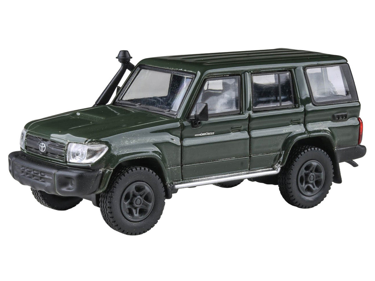 2014 Toyota Land Cruiser LC 76 Military Green 1/64 Diecast Model Car by Paragon Models LuxuryLifeWay Online Store