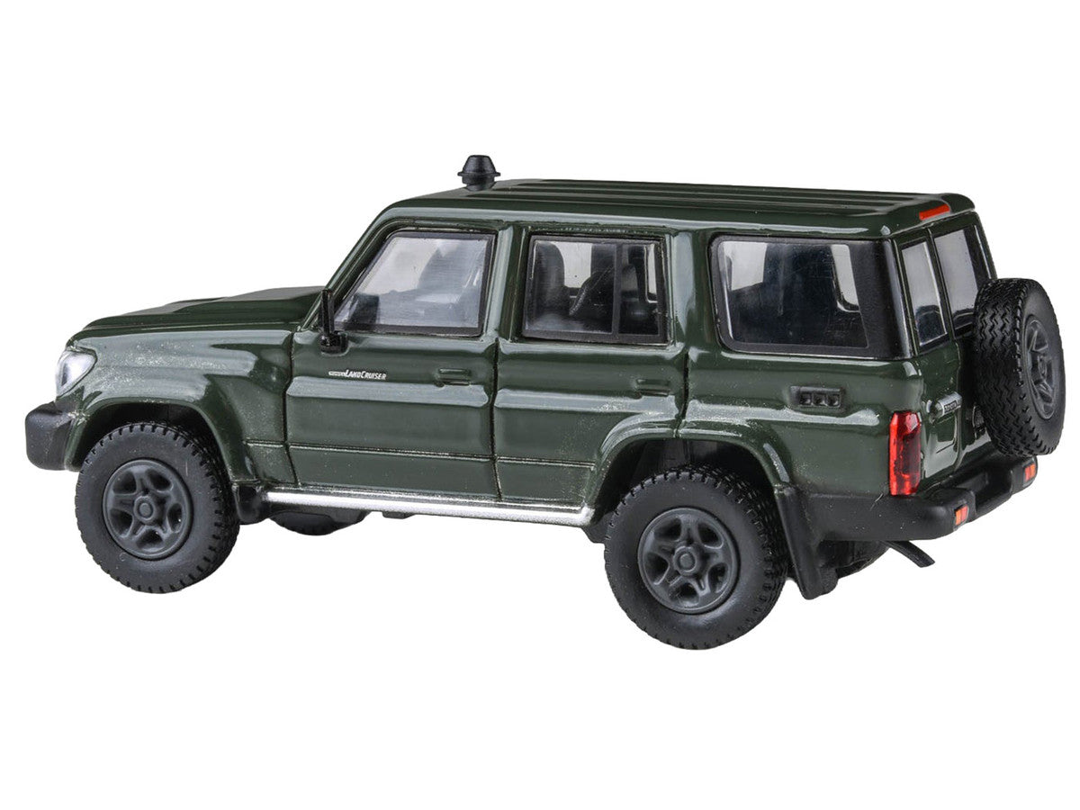2014 Toyota Land Cruiser LC 76 Military Green 1/64 Diecast Model Car by Paragon Models LuxuryLifeWay Online Store