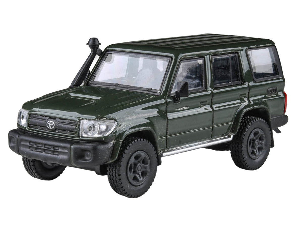 2014 Toyota Land Cruiser LC 76 Military Green 1/64 Diecast Model Car by Paragon Models LuxuryLifeWay Online Store