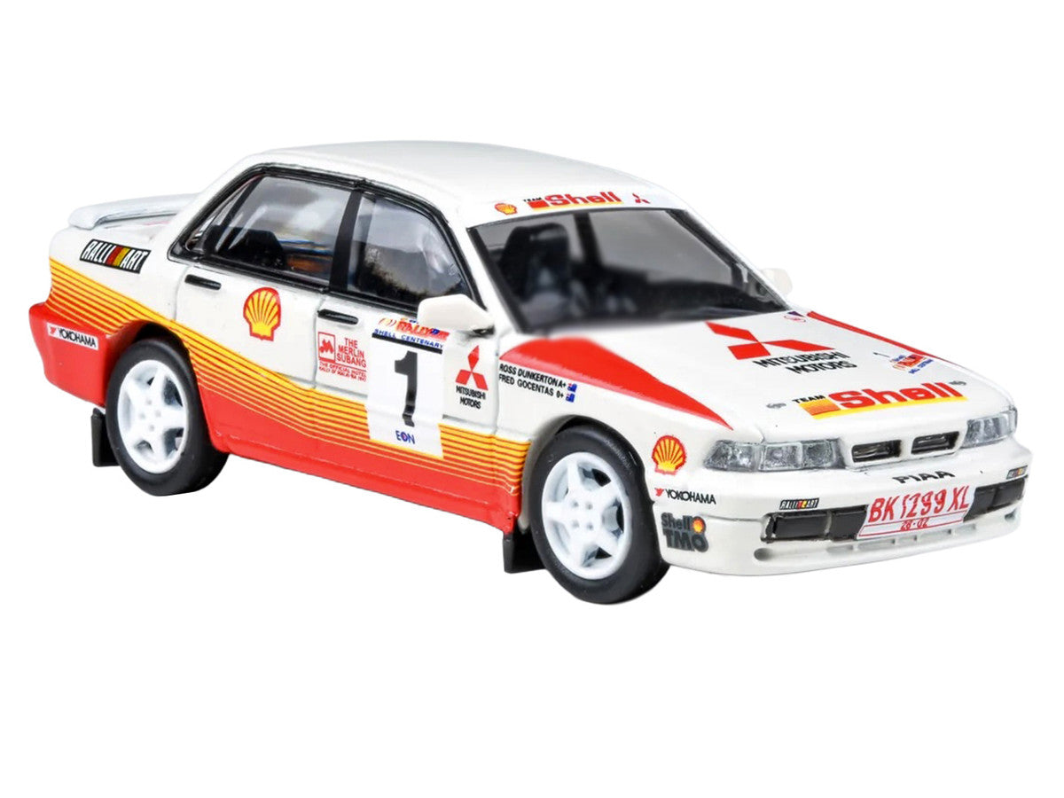 Mitsubishi Galant VR-4 RHD (Right Hand Drive) #1 Ross Dunkerton - Fred Gocentas Winner "APRC Rally Malaysia" (1991) 1/64 Diecast Model Car by Paragon Models LuxuryLifeWay Online Store
