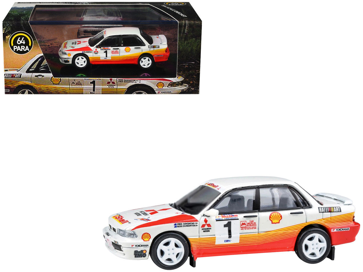 Mitsubishi Galant VR-4 RHD (Right Hand Drive) #1 Ross Dunkerton - Fred Gocentas Winner "APRC Rally Malaysia" (1991) 1/64 Diecast Model Car by Paragon Models LuxuryLifeWay Online Store