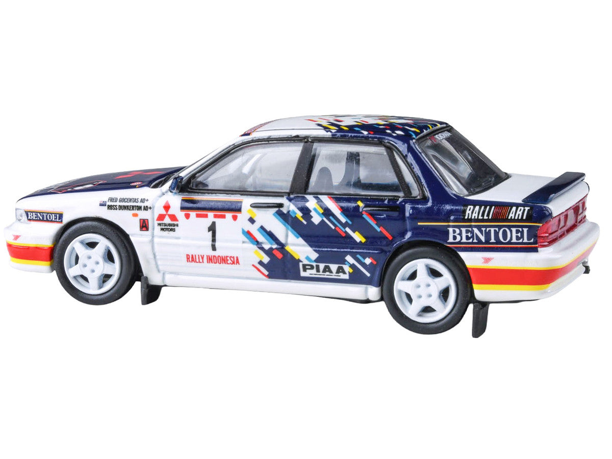 Mitsubishi Galant VR-4 RHD (Right Hand Drive) #1 Ross Dunkerton - Fred Gocentas "Rally Indonesia" (1993) 1/64 Diecast Model Car by Paragon Models LuxuryLifeWay Online Store