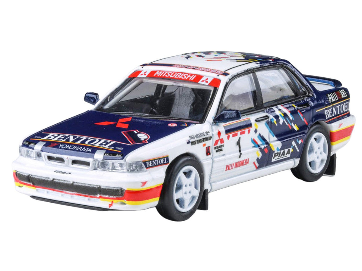 Mitsubishi Galant VR-4 RHD (Right Hand Drive) #1 Ross Dunkerton - Fred Gocentas "Rally Indonesia" (1993) 1/64 Diecast Model Car by Paragon Models LuxuryLifeWay Online Store