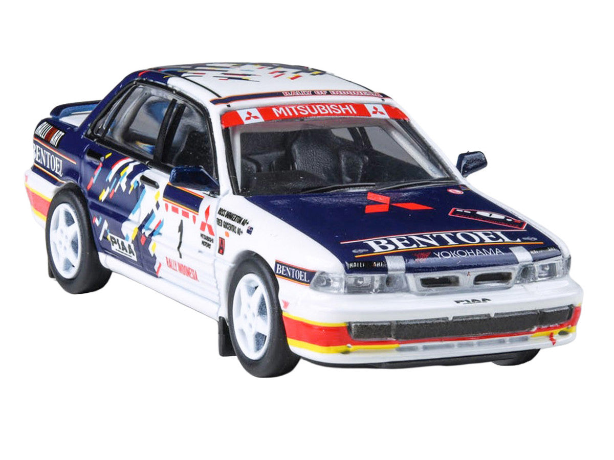 Mitsubishi Galant VR-4 RHD (Right Hand Drive) #1 Ross Dunkerton - Fred Gocentas "Rally Indonesia" (1993) 1/64 Diecast Model Car by Paragon Models LuxuryLifeWay Online Store