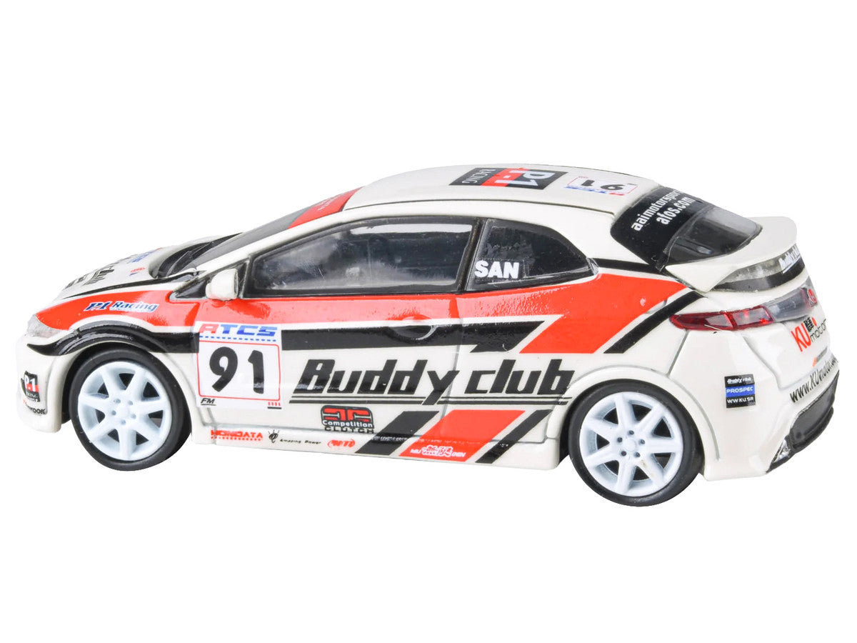 2007 Honda Civic Type R FN2 RHD (Right Hand Drive) #91 "Buddy Club - Asian Touring Car Series" (2012) 1/64 Diecast Model Car by Paragon Models LuxuryLifeWay Online Store