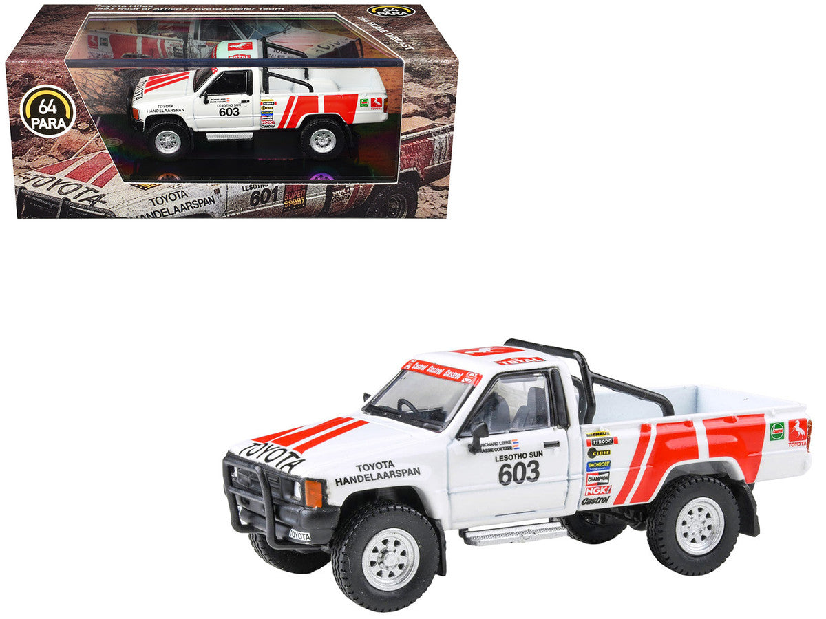 Toyota Hilux Pickup Truck #603 Kassie Coetzee - Richard Leeke Winner "Roof of Africa" (1993) 1/64 Diecast Model Car by Paragon Models LuxuryLifeWay Online Store