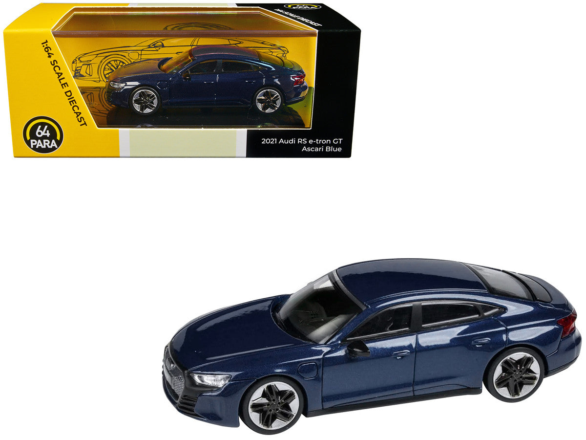 Audi E-tron GT RS Ascari Blue Metallic 1/64 Diecast Model Car by Paragon Models LuxuryLifeWay Online Store