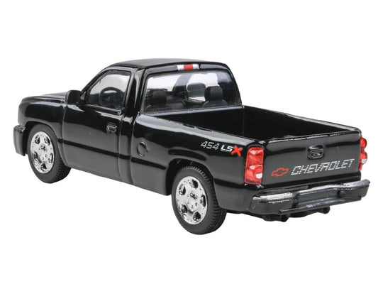 2006 Chevrolet Silverado 454 LSX Pickup Truck Onyx Black 1/64 Diecast Model Car by Paragon Models LuxuryLifeWay Online Store