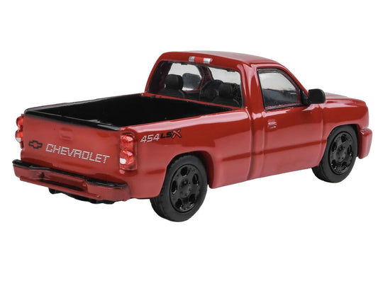2006 Chevrolet Silverado 454 LSX Pickup Truck Victory Red 1/64 Diecast Model Car by Paragon Models LuxuryLifeWay Online Store