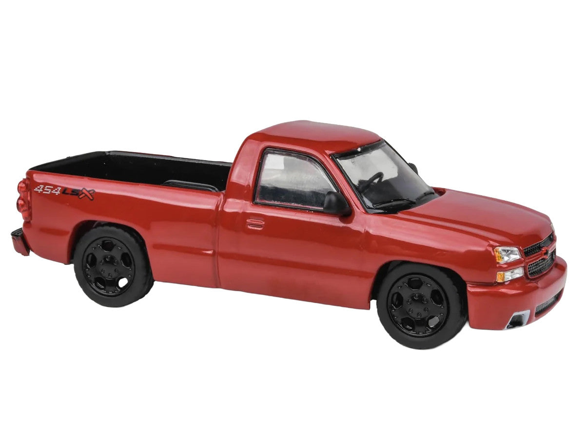 2006 Chevrolet Silverado 454 LSX Pickup Truck Victory Red 1/64 Diecast Model Car by Paragon Models LuxuryLifeWay Online Store
