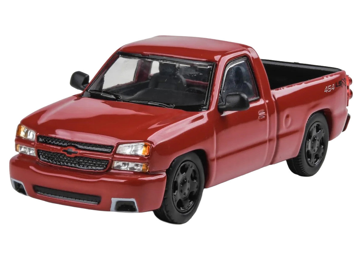 2006 Chevrolet Silverado 454 LSX Pickup Truck Victory Red 1/64 Diecast Model Car by Paragon Models LuxuryLifeWay Online Store