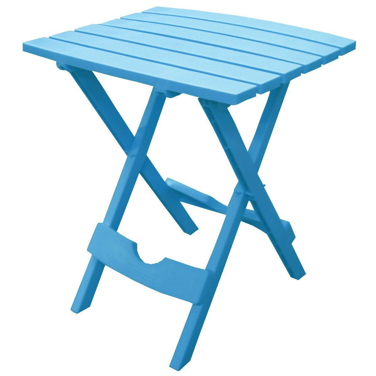 Pool Blue Folding Side Table in Durable Patio Furniture Plastic Resin LuxuryLifeWay Online Store