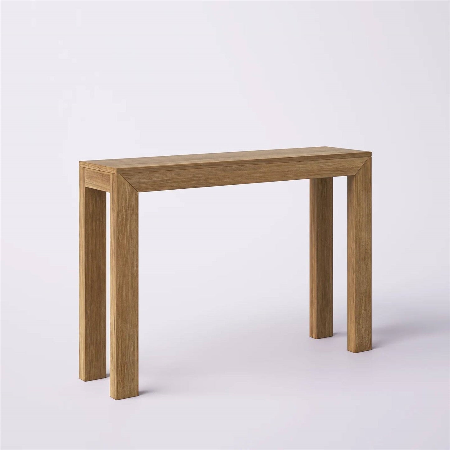Solid Wood Modern Accent Console Table / Sofa Table in Medium Brown Pecan Finish LuxuryLifeWay Online Store