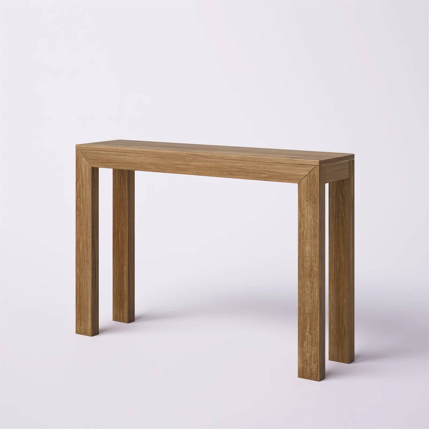 Solid Wood Modern Accent Console Table / Sofa Table in Medium Brown Pecan Finish LuxuryLifeWay Online Store