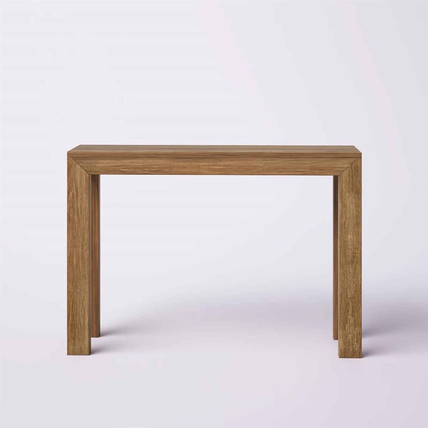 Solid Wood Modern Accent Console Table / Sofa Table in Medium Brown Pecan Finish LuxuryLifeWay Online Store