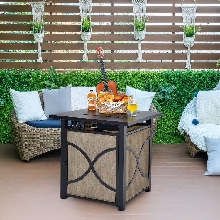 40,000 BTU Portable LP Gas Propane Fire Pit Table LuxuryLifeWay Online Store