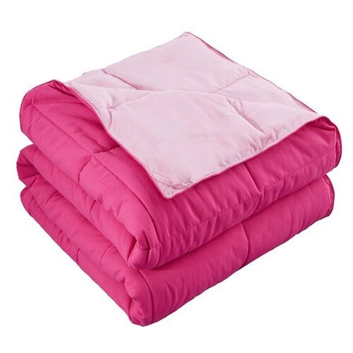 Full/Queen Traditional Microfiber Reversible 3 Piece Comforter Set in Pink LuxuryLifeWay Online Store