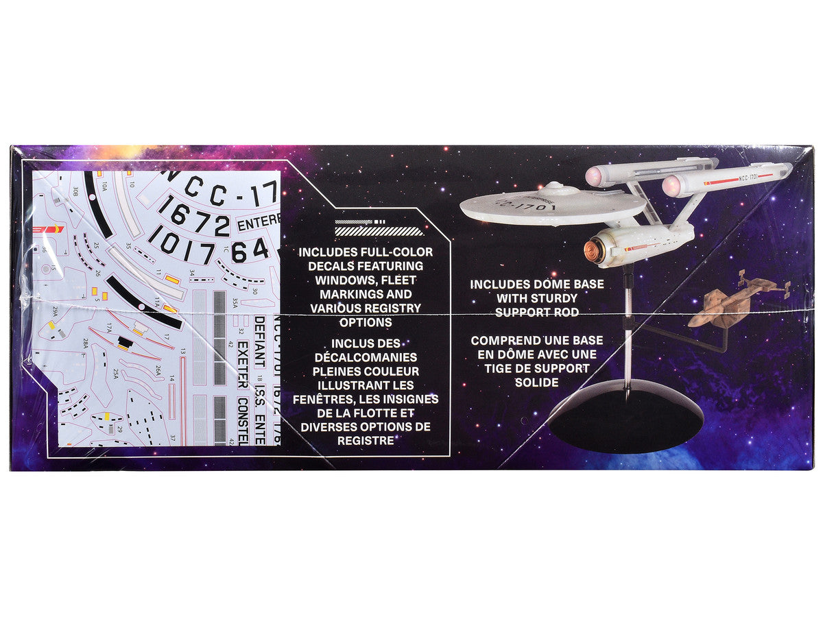 Skill 2 Model Kit U.S.S. Enterprise NCC-1701 Spaceship "Star Trek" (1966) TV Series 1/1000 Scale Model by Polar Lights LuxuryLifeWay Online Store