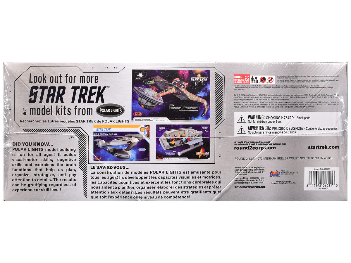 Skill 2 Model Kit U.S.S. Enterprise NCC-1701 Spaceship "Star Trek" (1966) TV Series 1/1000 Scale Model by Polar Lights LuxuryLifeWay Online Store