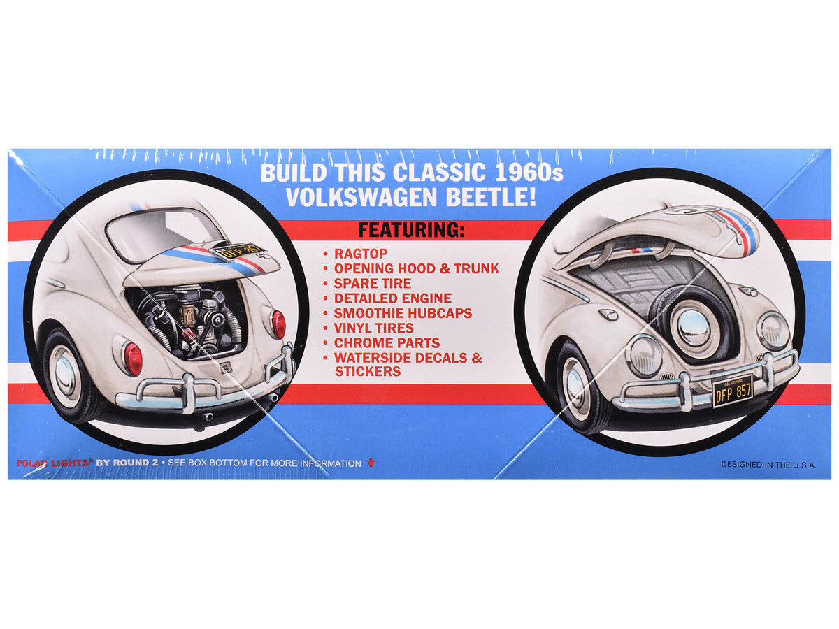 Skill 2 Model Kit Volkswagen Beetle Herbie "The Love Bug" (1969) Movie 1/25 Scale Model by Polar Lights LuxuryLifeWay Online Store