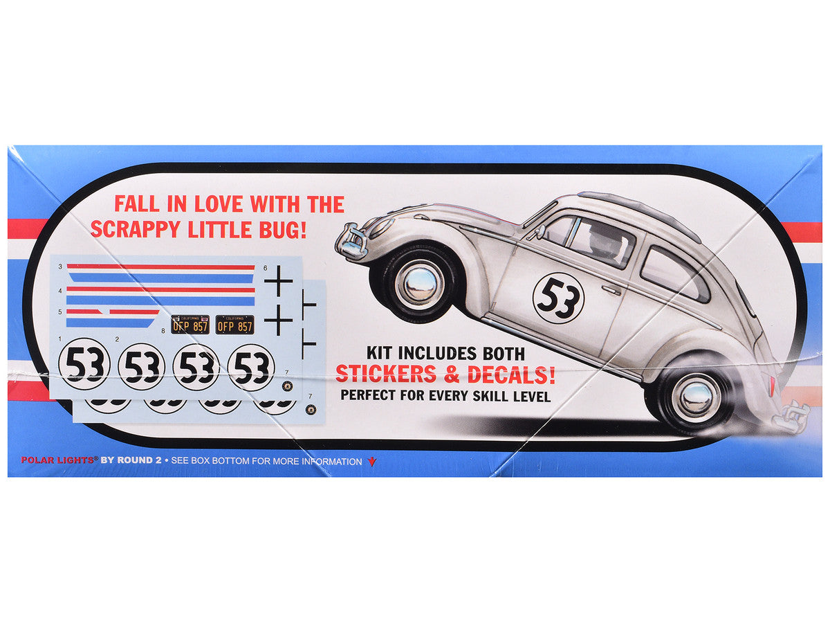 Skill 2 Model Kit Volkswagen Beetle Herbie "The Love Bug" (1969) Movie 1/25 Scale Model by Polar Lights LuxuryLifeWay Online Store