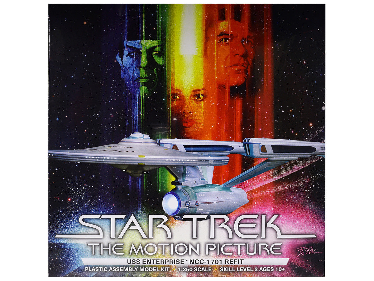 Skill 2 Model Kit U.S.S. Enterprise NCC-1701 Refit Spaceship "Star Trek: The Motion Picture" (1979) Movie 1/350 Scale Model by Polar Lights LuxuryLifeWay Online Store