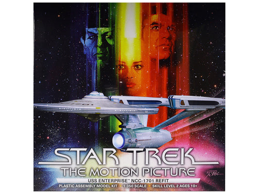 Skill 2 Model Kit U.S.S. Enterprise NCC-1701 Refit Spaceship "Star Trek: The Motion Picture" (1979) Movie 1/350 Scale Model by Polar Lights LuxuryLifeWay Online Store