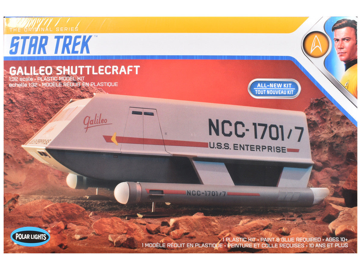 Skill 2 Model Kit Galileo Shuttlecraft "Star Trek: The Original Series" (1966-1968) TV Series 1/32 Scale Model by Polar Lights LuxuryLifeWay Online Store