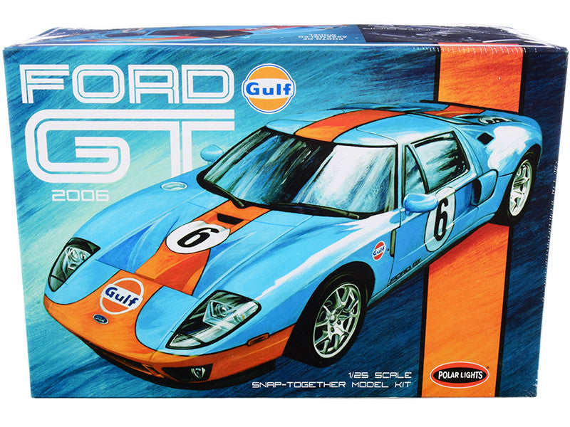 Skill 2 Snap Model Kit 2006 Ford GT "Gulf Oil" 1/25 Scale Model by Polar Lights LuxuryLifeWay Online Store