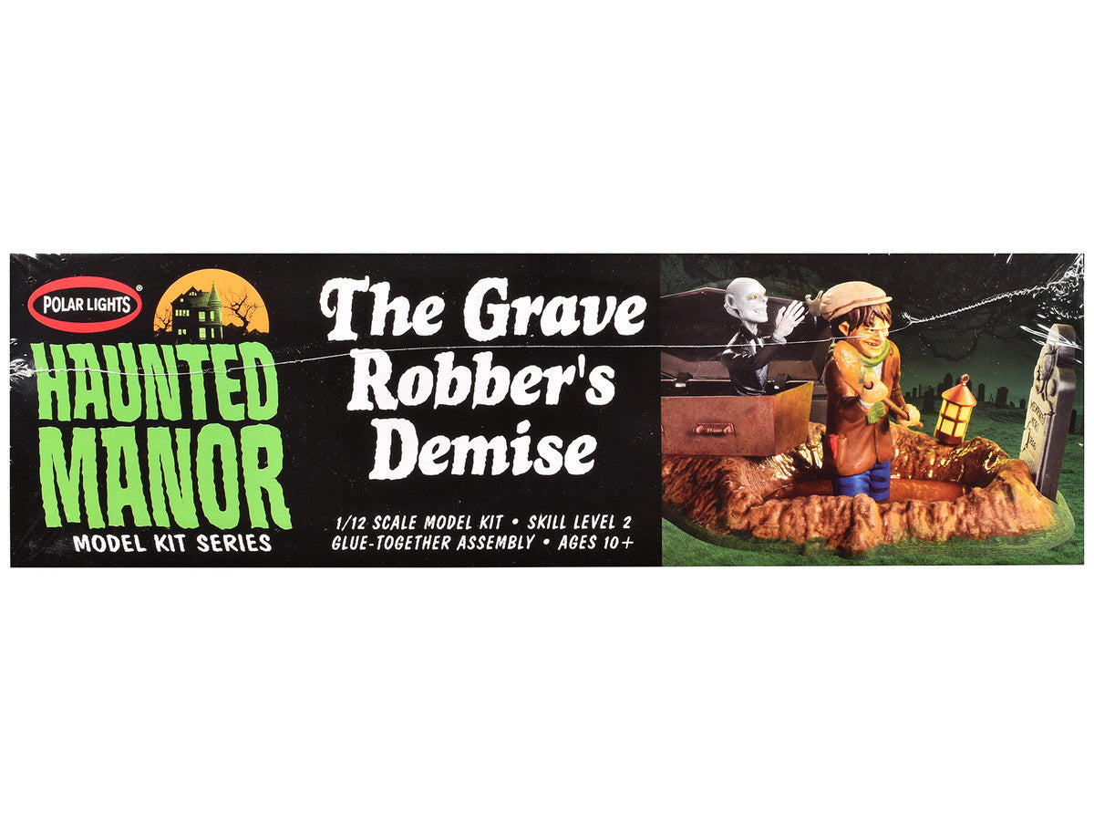 Skill 2 Model Kit Haunted Manor "The Grave Robber's Demise" Diorama Set 1/12 Scale Model by Polar Lights LuxuryLifeWay Online Store