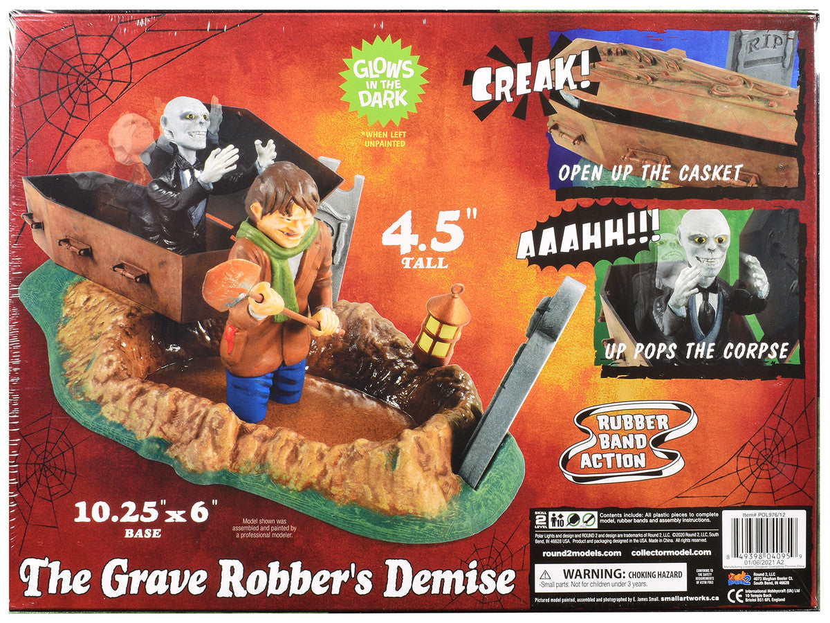 Skill 2 Model Kit Haunted Manor "The Grave Robber's Demise" Diorama Set 1/12 Scale Model by Polar Lights LuxuryLifeWay Online Store