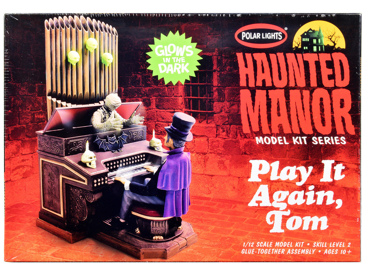 Skill 2 Model Kit Haunted Manor "Play it Again Tom" Diorama Set 1/12 Scale Model by Polar Lights LuxuryLifeWay Online Store