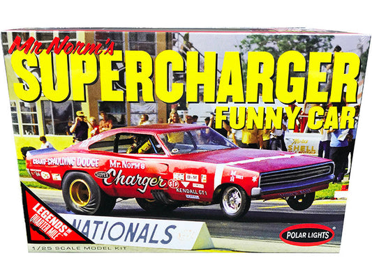 Skill 2 Model Kit 1969 Dodge Charger Funny Car "Mr. Norm's Supercharger" "Legends of the Quarter Mile" 1/25 Scale Model by Polar Lights LuxuryLifeWay Online Store